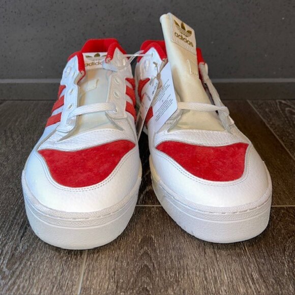 Adidas Rivalry Low Premium GY5867 Mens White Lifestyle Sneakers Shoes Sz 14 NEW - Picture 4 of 8